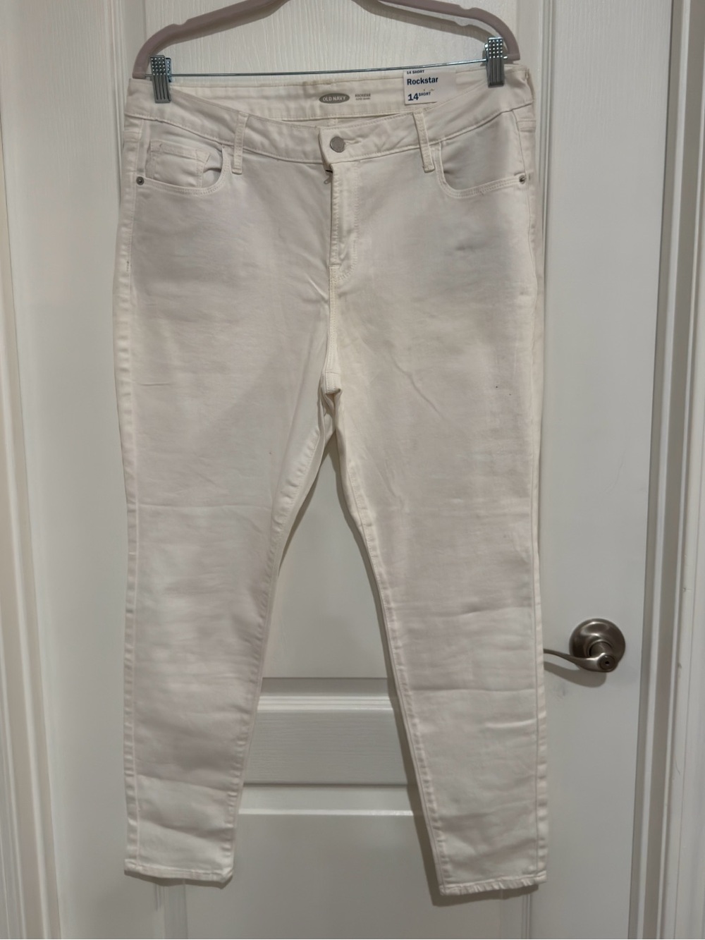 Old Navy Cream Skinny Jeans